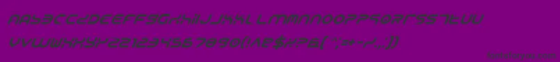Lisätietoja YukonTechItalic-fontista YukonTechItalic-fontti – mustat fontit violetilla taustalla