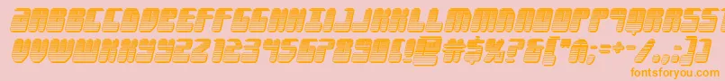 Forcemajeurechromeital Font – Orange Fonts on Pink Background