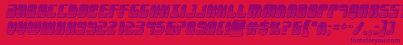 Forcemajeurechromeital Font – Purple Fonts on Red Background