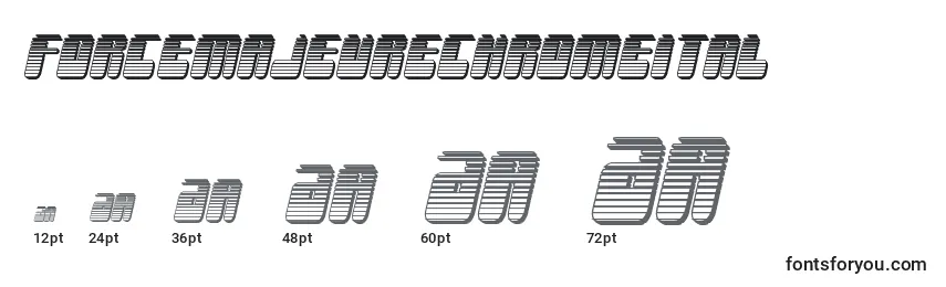 Forcemajeurechromeital Font Sizes