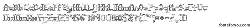Шрифт MincerBrk – буквенные шрифты