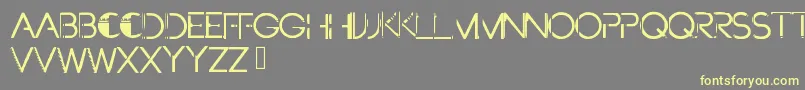 Futurepaint Font – Yellow Fonts on Gray Background