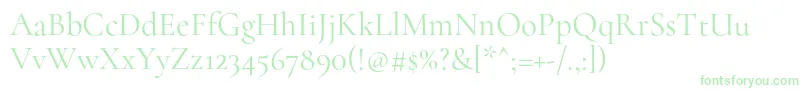 CormorantRegular Font – Green Fonts on White Background