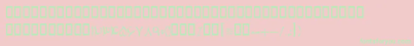 BTabassom Font – Green Fonts on Pink Background