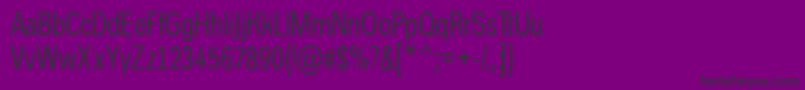 Czcionka AGroticcn – czarne czcionki na fioletowym tle
