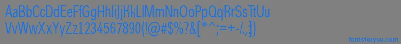 AGroticcn Font – Blue Fonts on Gray Background