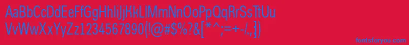 AGroticcn Font – Blue Fonts on Red Background