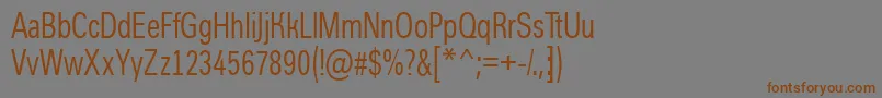 AGroticcn Font – Brown Fonts on Gray Background