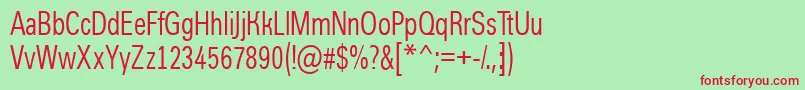 AGroticcn Font – Red Fonts on Green Background