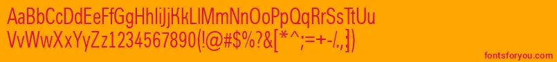 AGroticcn Font – Red Fonts on Orange Background