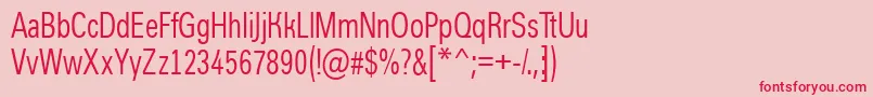 AGroticcn Font – Red Fonts on Pink Background
