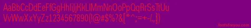 AGroticcn Font – Red Fonts on Purple Background