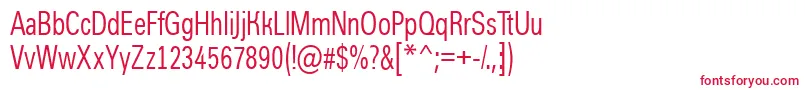 AGroticcn Font – Red Fonts on White Background