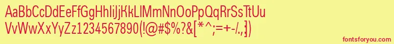 AGroticcn Font – Red Fonts on Yellow Background