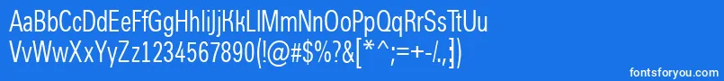 AGroticcn Font – White Fonts on Blue Background