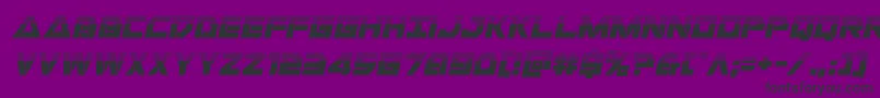 Libertyislandhalfital Font – Black Fonts on Purple Background