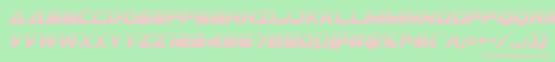 Libertyislandhalfital Font – Pink Fonts on Green Background