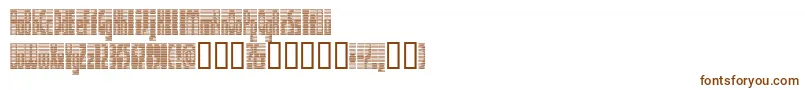 Шрифт DeeterCondensed – коричневые шрифты на белом фоне