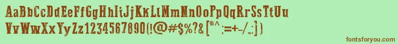 More about DustWest Font DustWest Font – Brown Fonts on Green Background