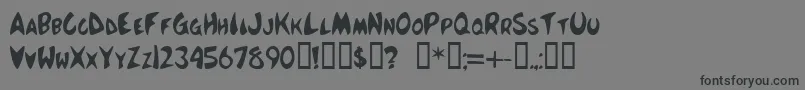 Boing Font – Black Fonts on Gray Background