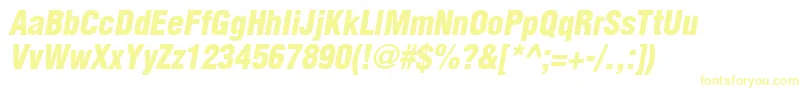 AglettericacondensedlightBoldoblique Font – Yellow Fonts