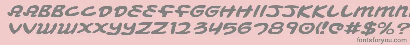 Mbeansei Font – Gray Fonts on Pink Background