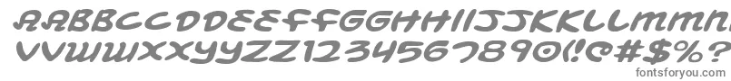 フォントMbeansei – 白い背景に灰色の文字