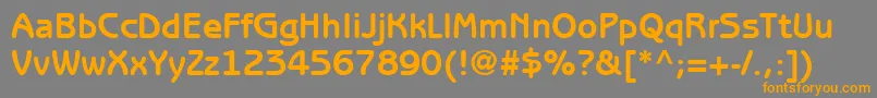 ItcBenguiatGothicLtBold Font – Orange Fonts on Gray Background