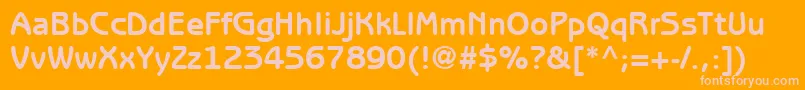 ItcBenguiatGothicLtBold Font – Pink Fonts on Orange Background
