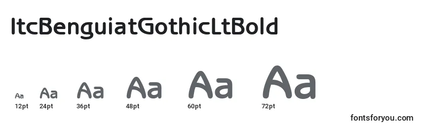 ItcBenguiatGothicLtBold Font Sizes