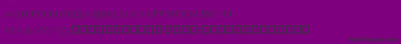 Czcionka OrganicFear – czarne czcionki na fioletowym tle