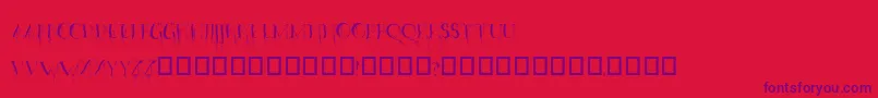 fuente OrganicFear – Fuentes Moradas Sobre Fondo Rojo