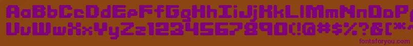 Libritabs Font – Purple Fonts on Brown Background