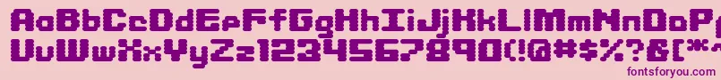 Libritabs Font – Purple Fonts on Pink Background