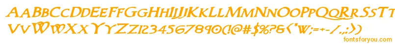 Woodgodboldexpandital Font – Orange Fonts