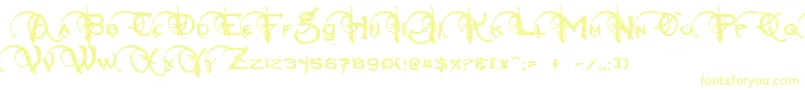 NeverwinterNormal-fontti – keltaiset fontit