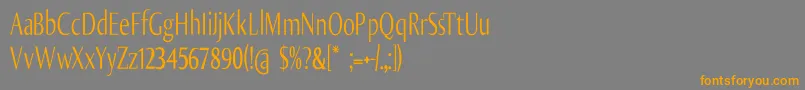fuente Olijocondensed – Fuentes Naranjas Sobre Fondo Gris