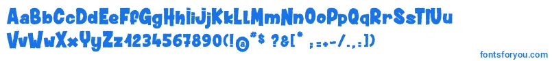 Weitere Informationen zur DustyMuffin-Schriftart DustyMuffin-Schriftart – Blaue Schriften auf weißem Hintergrund