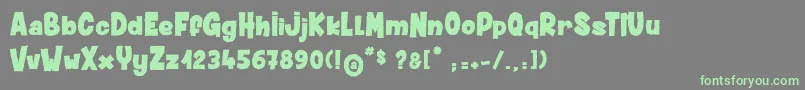Weitere Informationen zur DustyMuffin-Schriftart DustyMuffin-Schriftart – Grüne Schriften auf grauem Hintergrund