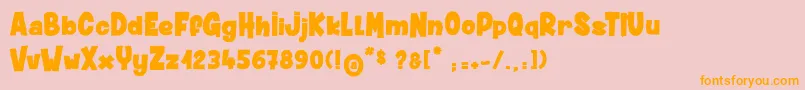 More about DustyMuffin Font DustyMuffin Font – Orange Fonts on Pink Background