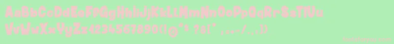 More about DustyMuffin Font DustyMuffin Font – Pink Fonts on Green Background