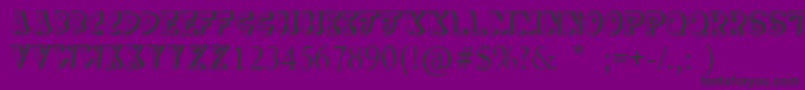 CakeNom Font – Black Fonts on Purple Background