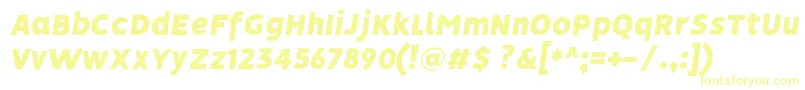 VisionBlackItalic Font – Yellow Fonts