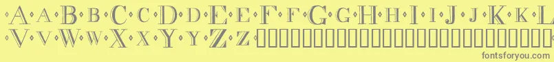 Decadenc Font – Gray Fonts on Yellow Background