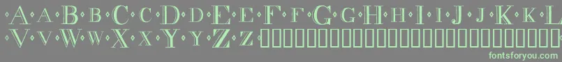 Decadenc Font – Green Fonts on Gray Background