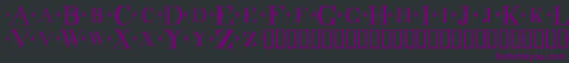 Шрифт Decadenc – фиолетовые шрифты на чёрном фоне