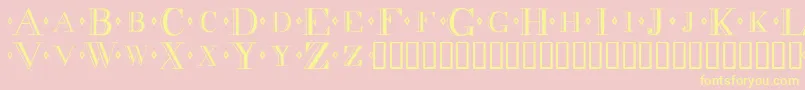 Decadenc Font – Yellow Fonts on Pink Background
