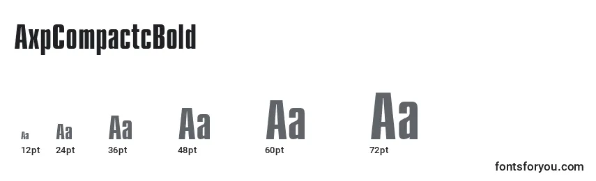 Размеры шрифта AxpCompactcBold