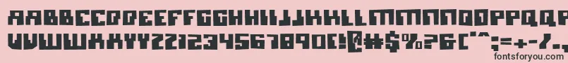 MicronianBlown Font – Black Fonts on Pink Background