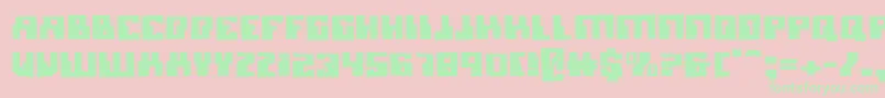 MicronianBlown Font – Green Fonts on Pink Background